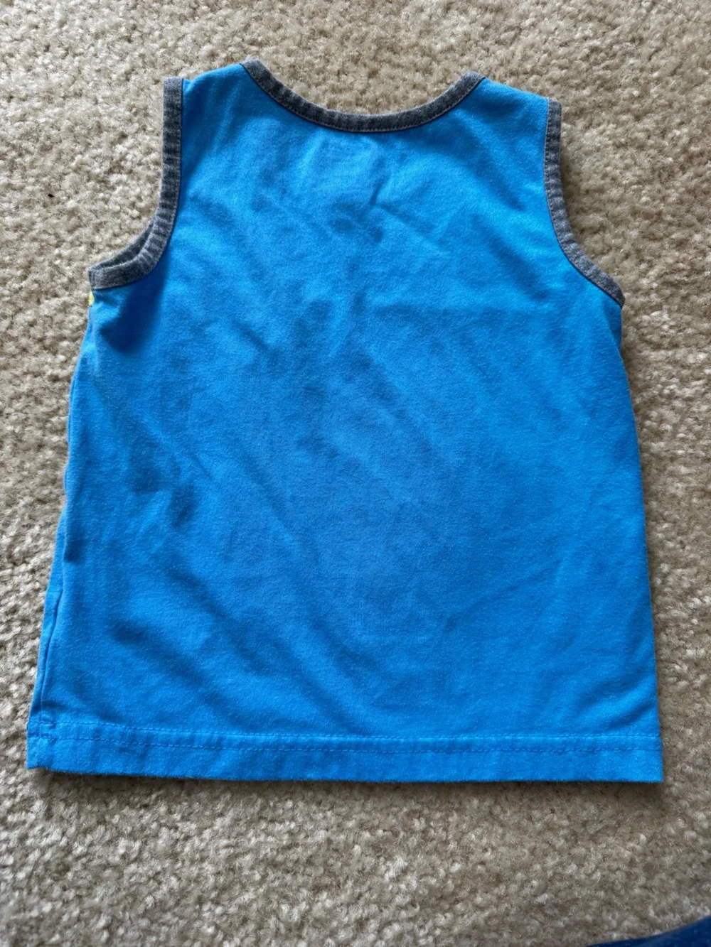 Carter's Blue, Yellow & Gray Tank Top